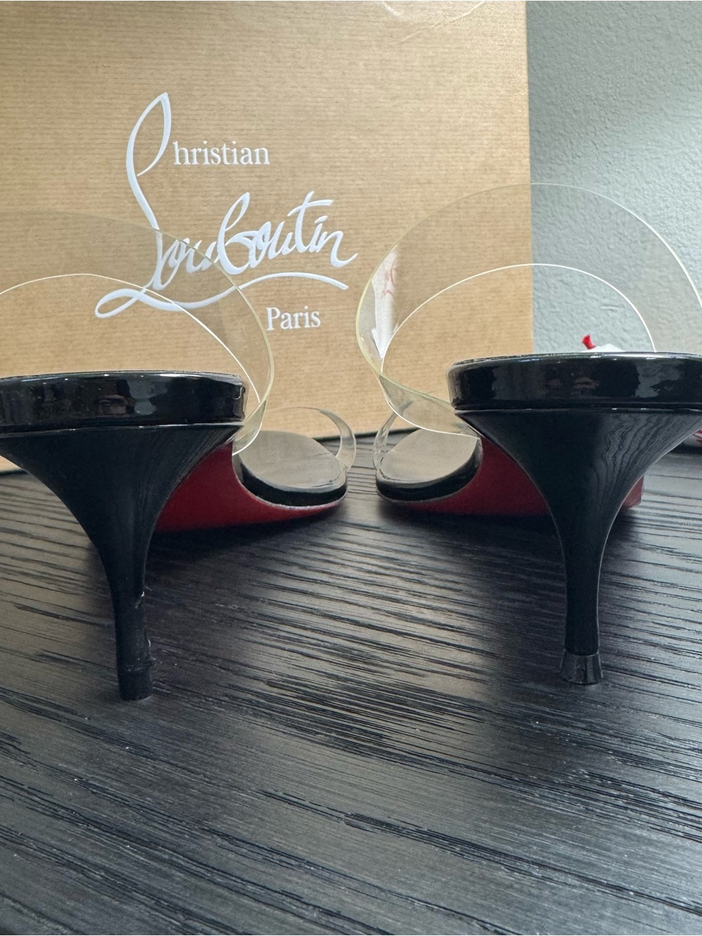 Christian Louboutin Just Nothing 55 Sandals Black 39 - Picture 7 of 10